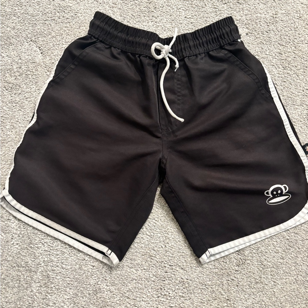Paul Frank Black Athletic Shorts with White Accents